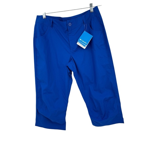Columbia Women’s Size 12 Quail Hollow EXS Capri Pants Royal Blue NWT - Picture 1 of 9